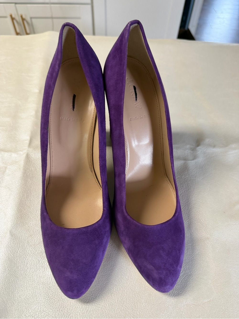 J. Crew Purple Suede Pumps